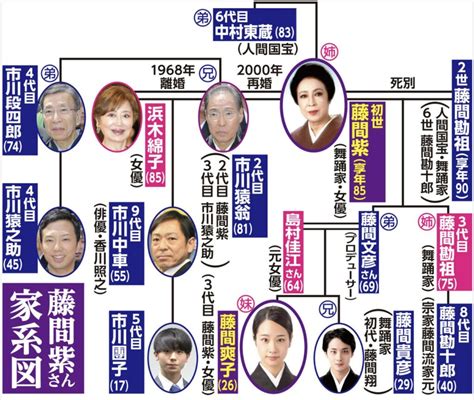 藤間爽子の家系図公開！両親(父母)や兄の名前は？松。